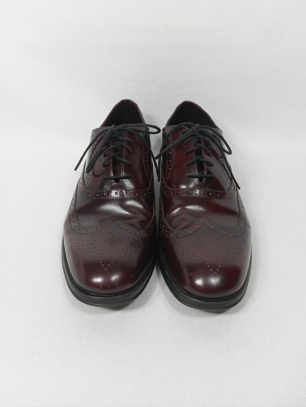 ROCKPORT Classic Men’s Wingtip Oxford Dress Shoes In Burgundy Size 10 - Picture 5 of 13